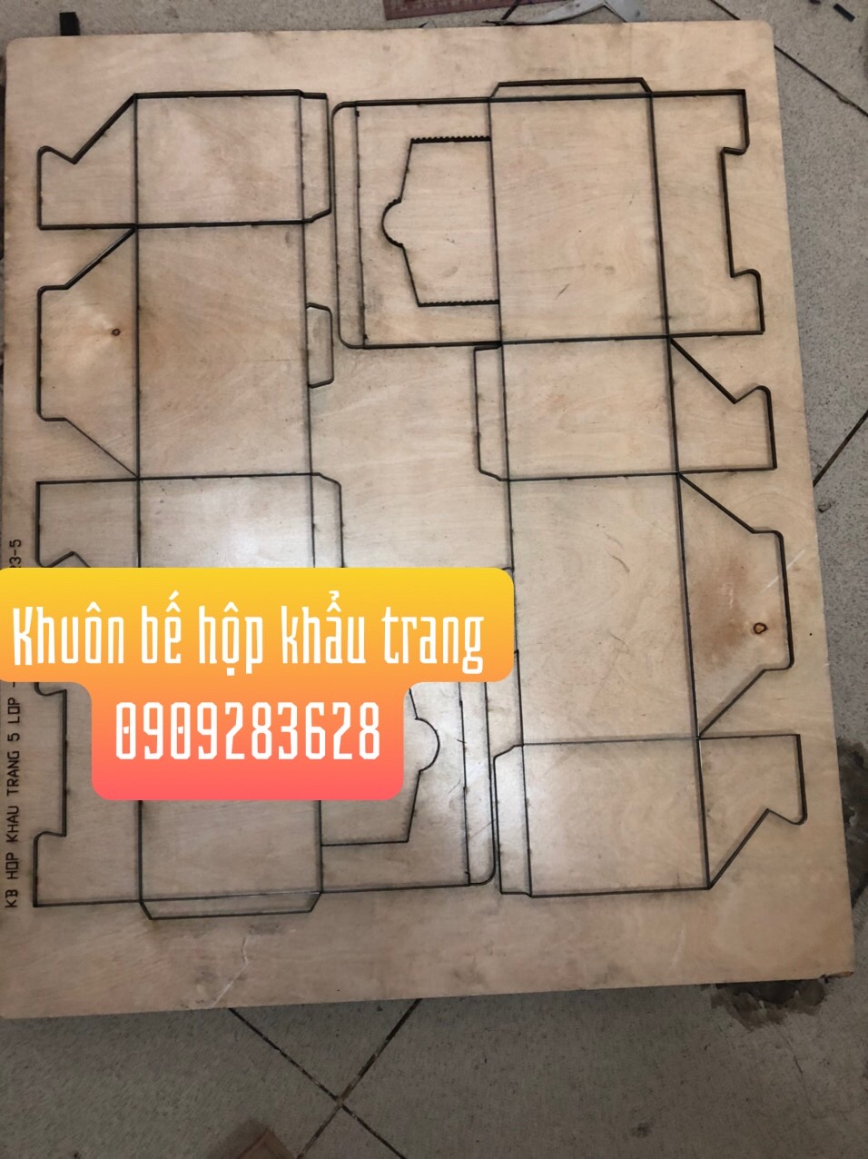 Khuôn bế hộp khẩu trang